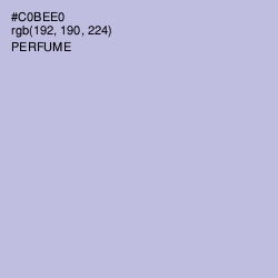 #C0BEE0 - Perfume Color Image