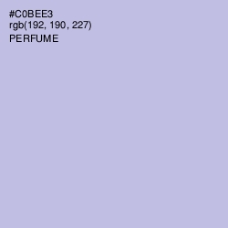 #C0BEE3 - Perfume Color Image