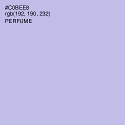 #C0BEE8 - Perfume Color Image