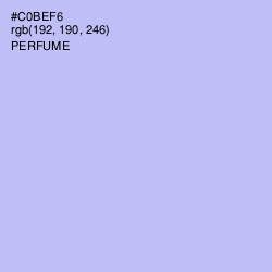 #C0BEF6 - Perfume Color Image