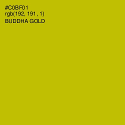 #C0BF01 - Buddha Gold Color Image