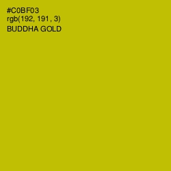 #C0BF03 - Buddha Gold Color Image