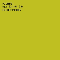 #C0BF21 - Hokey Pokey Color Image