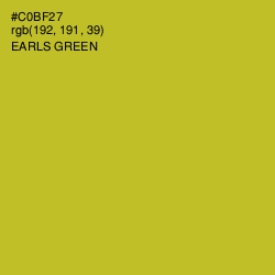 #C0BF27 - Earls Green Color Image