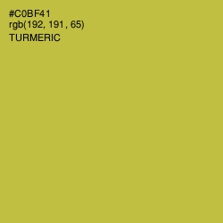 #C0BF41 - Turmeric Color Image