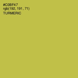 #C0BF47 - Turmeric Color Image