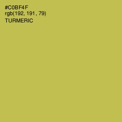 #C0BF4F - Turmeric Color Image