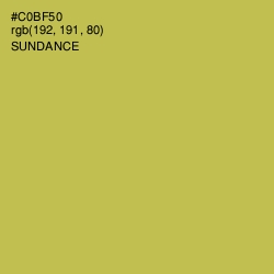 #C0BF50 - Sundance Color Image