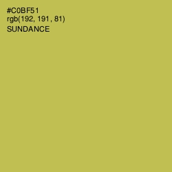 #C0BF51 - Sundance Color Image