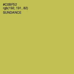 #C0BF52 - Sundance Color Image