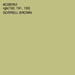 #C0BF82 - Sorrell Brown Color Image