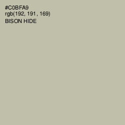 #C0BFA9 - Bison Hide Color Image