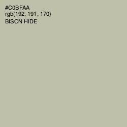#C0BFAA - Bison Hide Color Image