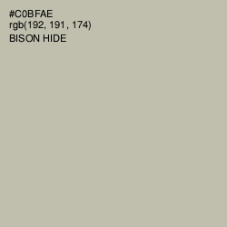 #C0BFAE - Bison Hide Color Image