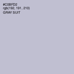 #C0BFD2 - Gray Suit Color Image