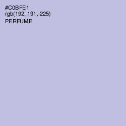 #C0BFE1 - Perfume Color Image