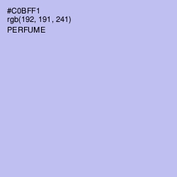 #C0BFF1 - Perfume Color Image