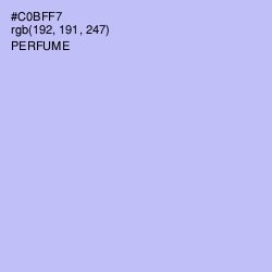 #C0BFF7 - Perfume Color Image