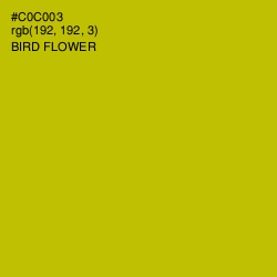 #C0C003 - Bird Flower Color Image