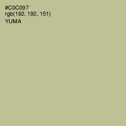 #C0C097 - Yuma Color Image