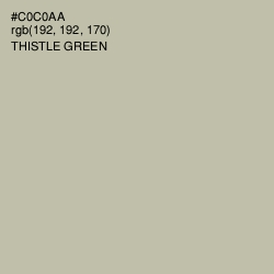 #C0C0AA - Thistle Green Color Image