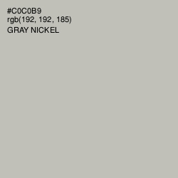 #C0C0B9 - Gray Nickel Color Image