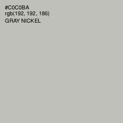 #C0C0BA - Gray Nickel Color Image