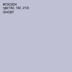 #C0C0D4 - Ghost Color Image