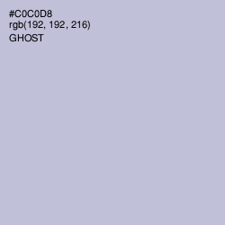 #C0C0D8 - Ghost Color Image