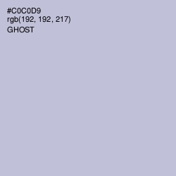 #C0C0D9 - Ghost Color Image