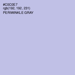 #C0C0E7 - Periwinkle Gray Color Image