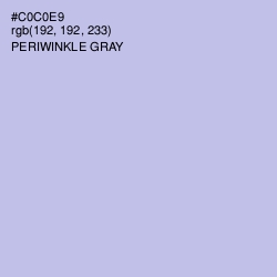 #C0C0E9 - Periwinkle Gray Color Image