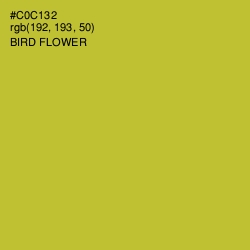 #C0C132 - Bird Flower Color Image