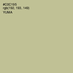 #C0C195 - Yuma Color Image