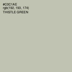 #C0C1AE - Thistle Green Color Image