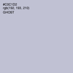 #C0C1D2 - Ghost Color Image