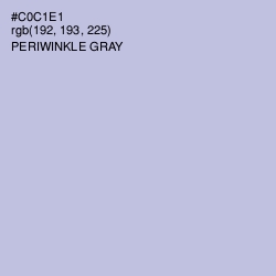 #C0C1E1 - Periwinkle Gray Color Image