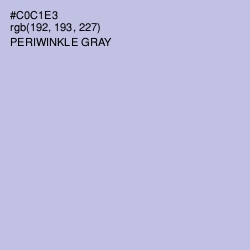 #C0C1E3 - Periwinkle Gray Color Image