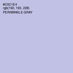 #C0C1E4 - Periwinkle Gray Color Image