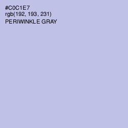 #C0C1E7 - Periwinkle Gray Color Image