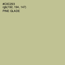 #C0C293 - Pine Glade Color Image