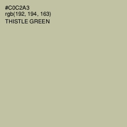 #C0C2A3 - Thistle Green Color Image