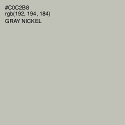 #C0C2B8 - Gray Nickel Color Image