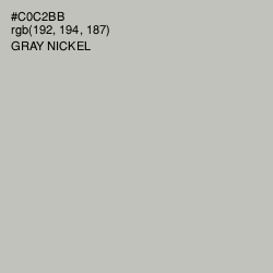 #C0C2BB - Gray Nickel Color Image