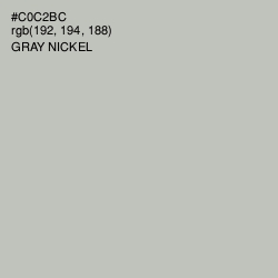 #C0C2BC - Gray Nickel Color Image