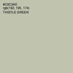 #C0C3AE - Thistle Green Color Image