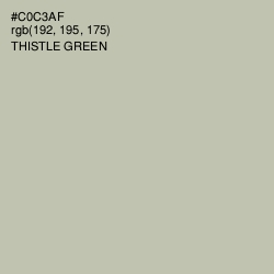 #C0C3AF - Thistle Green Color Image