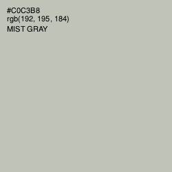 #C0C3B8 - Mist Gray Color Image