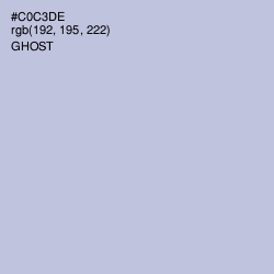 #C0C3DE - Ghost Color Image