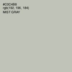 #C0C4B8 - Mist Gray Color Image